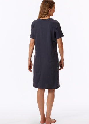 Robe de nuit Schiesser Uncover gris-bleu femme