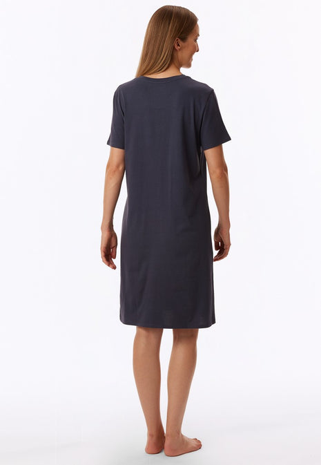 Robe de nuit Schiesser Uncover gris-bleu femme