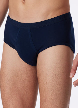 Schiesser slip 2 pack original classics 1-1 rib sports briefs navy heren