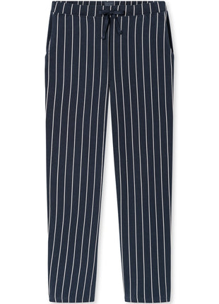Pantalon Schiesser mix + relax rayures bleues femme