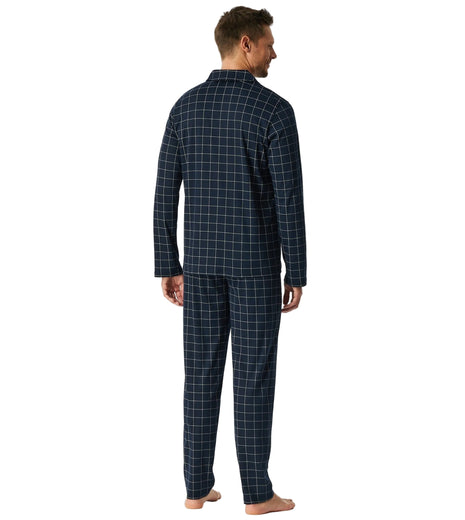 Schiesser pyjama lange broek fine interlock nightblue heren