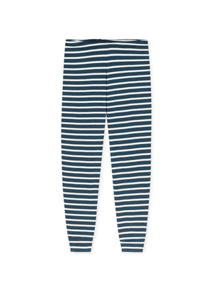 Schiesser pyjama lange gestreepte broek casual essentials midnight blue dames