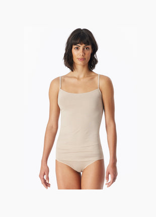 Schiesser topje 2 pack modal essentials spaghetti tops sand dames