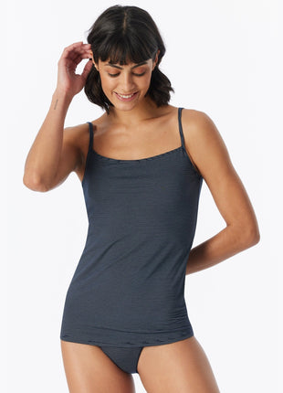 Schiesser topje 2 pack modal essentials spaghetti tops midnight blue dames