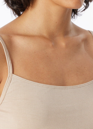 Schiesser topje 2 pack modal essentials spaghetti tops sand dames