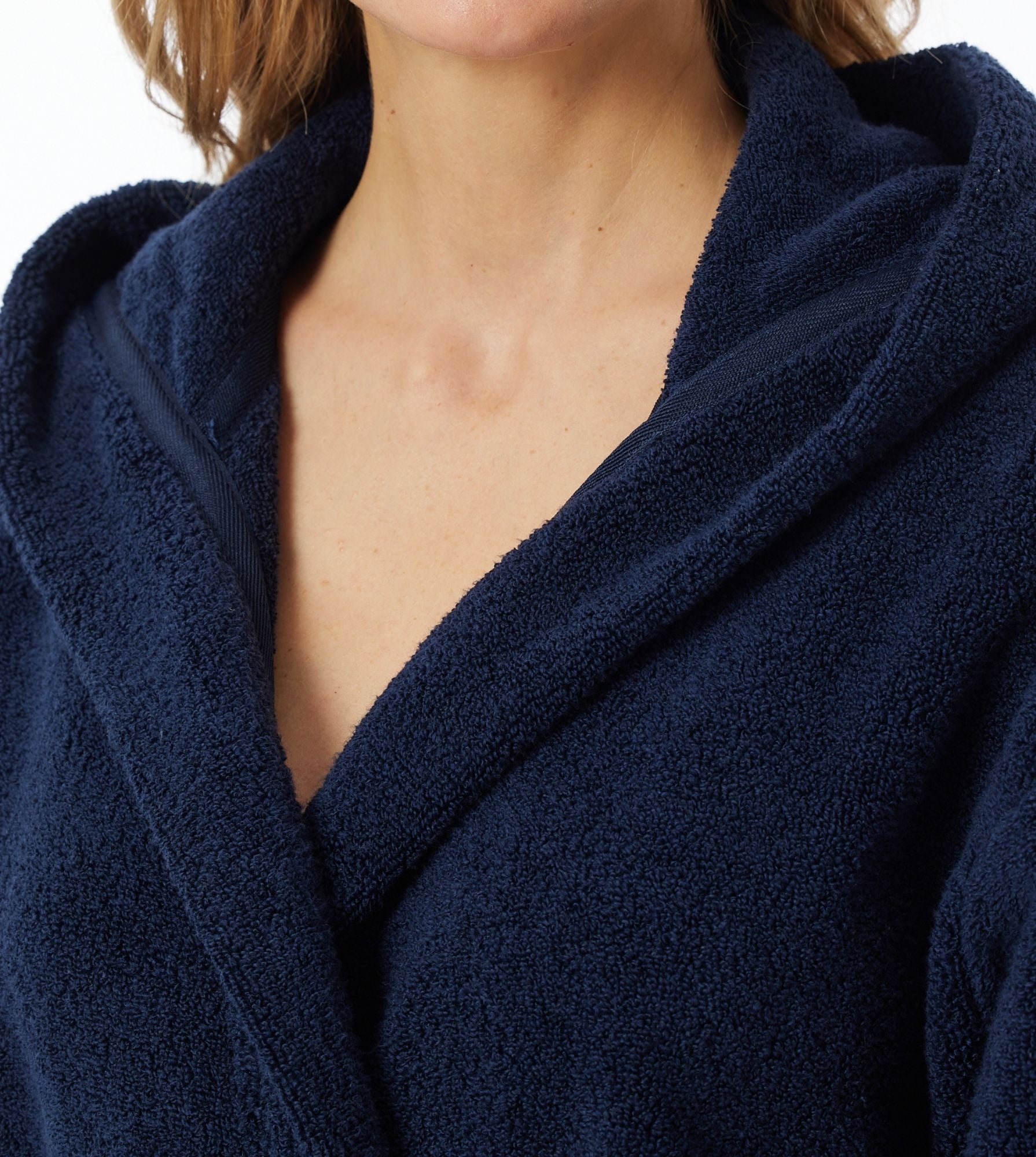 Schiesser Badjas van badstof in donkerblauw online kopen | P&C
