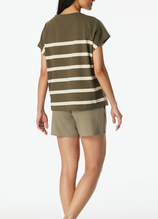 Schiesser pyjama korte broek casual nightwear jade dames 183568-713 Schiesser pyjama pantalon court casual nightwear jade femmes