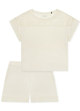 Schiesser pyjama korte broek modern allure pearl dames 183609-104 Schiesser pyjama pantalon court modern allure pearl femmes