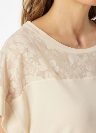 Schiesser pyjama korte broek modern allure pearl dames 183609-104 Schiesser pyjama pantalon court modern allure pearl femmes