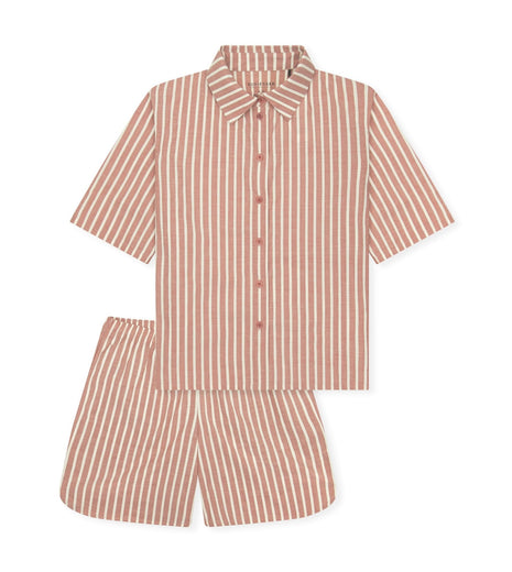 Schiesser pyjama korte broek selected premium terracotta dames 183601-532 Schiesser pyjama pantalon court selected premium terracotta femmes