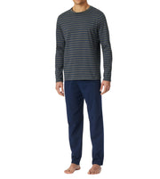 Schiesser pyjama lange broek casual essentials anthracite heren