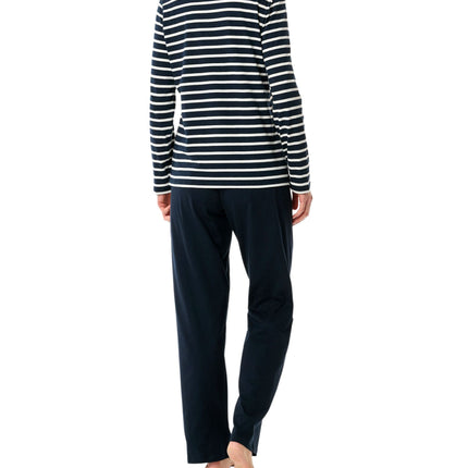 Schiesser pyjama lange broek casual essentials midnight blue dames 181756-804 Schiesser pyjama pantalon long casual essentials midnight blue femmes
