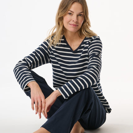 Schiesser pyjama lange broek casual essentials midnight blue dames 181756-804 Schiesser pyjama pantalon long casual essentials midnight blue femmes
