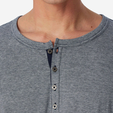 Schiesser pyjama lange broek selected premium inspiration blue heren 159630-800 Schiesser pyjama pantalon long selected premium inspiration blue hommes