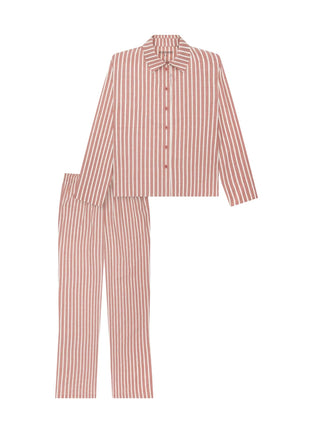 Schiesser pyjama lange broek selected premium terracotta dames 183602-532 Schiesser pyjama pantalon long selected premium terracotta femmes