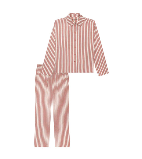 Schiesser pyjama lange broek selected premium terracotta dames 183602-532 Schiesser pyjama pantalon long selected premium terracotta femmes