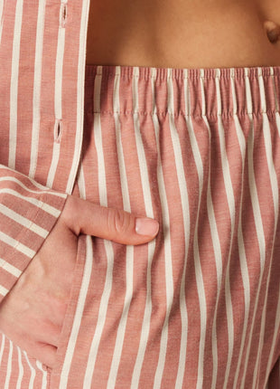 Schiesser pyjama lange broek selected premium terracotta dames 183602-532 Schiesser pyjama pantalon long selected premium terracotta femmes