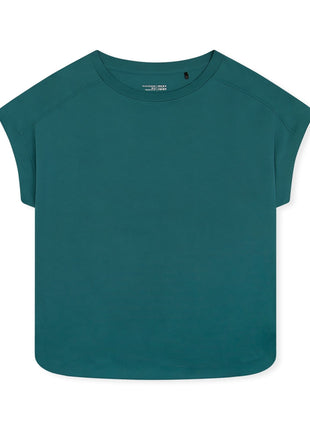 Schiesser pyjamashirt mix + relax green dames 182588-700 Schiesser haut de pyjama mix + relax green femmes