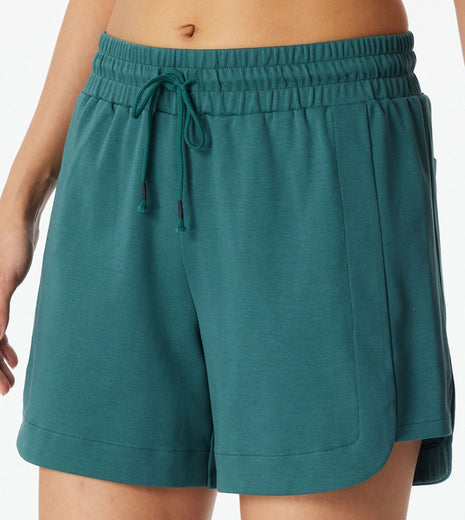 Schiesser pyjamashort mix + relax green dames 182589-700 Schiesser short de pyjama mix + relax green femmes