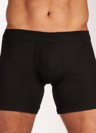 Schiesser short 2 pack authentic 4-1 rib shorts black heren 103399-000 Schiesser boxer 2 pack authentic 4-1 rib shorts black hommes
