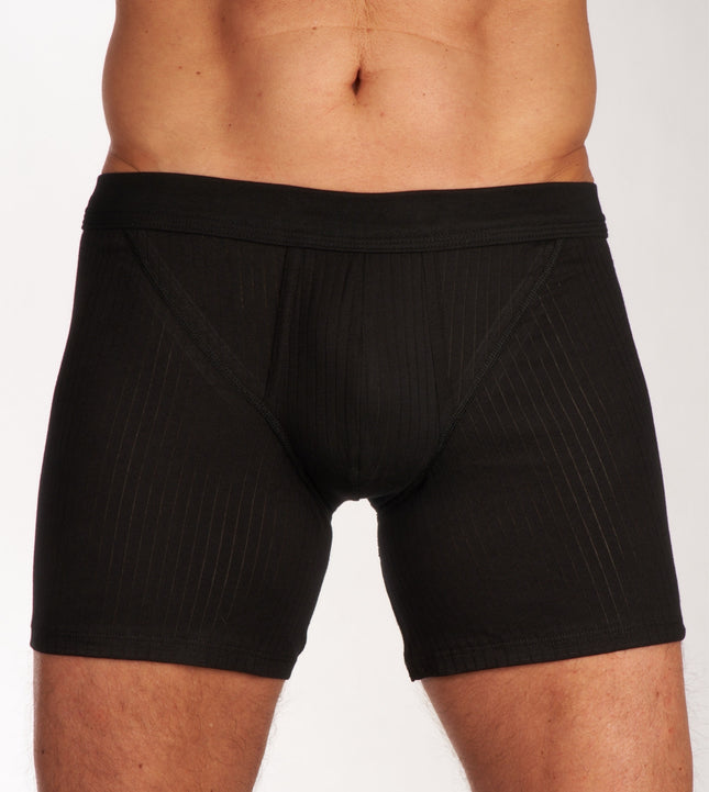 Schiesser short 2 pack authentic 4-1 rib shorts black heren 103399-000 Schiesser boxer 2 pack authentic 4-1 rib shorts black hommes
