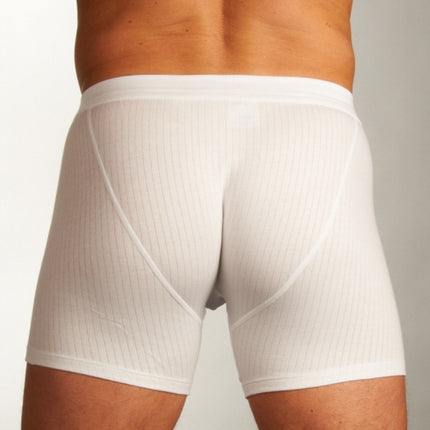 Schiesser short 2 pack authentic 4-1 rib shorts white heren 103399-100 Schiesser boxer 2 pack authentic 4-1 rib shorts white hommes
