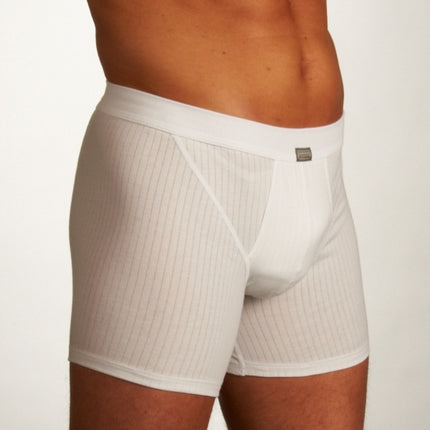 Schiesser short 2 pack authentic 4-1 rib shorts white heren 103399-100 Schiesser boxer 2 pack authentic 4-1 rib shorts white hommes
