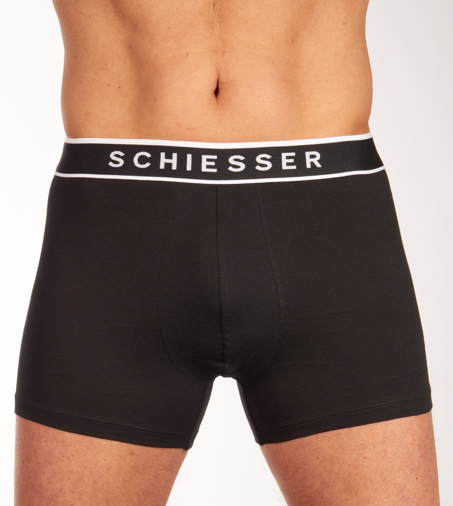 Schiesser short 3 pack 95 5 organic cotton boxer briefs black heren MyComfort24