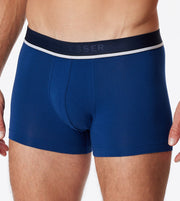 Schiesser boxer lot de 3 95/5 organic cotton boxer briefs blue /dark blue / black hommes