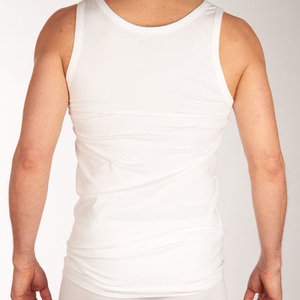 Schiesser singlet 2 pack 95/5 organic cotton undershirts white heren 176038-100 Schiesser débardeur lot de 2 95/5 organic cotton undershirts white hommes
