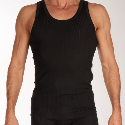 Schiesser singlet 2 pack authentic 4-1 rib undershirts black heren 103401-000 Schiesser débardeur lot de 2 authentic 4-1 rib undershirts black hommes
