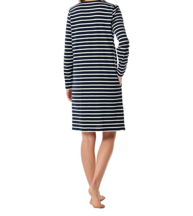 Schiesser slaapkleedje casual essentials midnight blue dames 181745-804 Schiesser robe de nuit casual essentials midnight blue femmes
