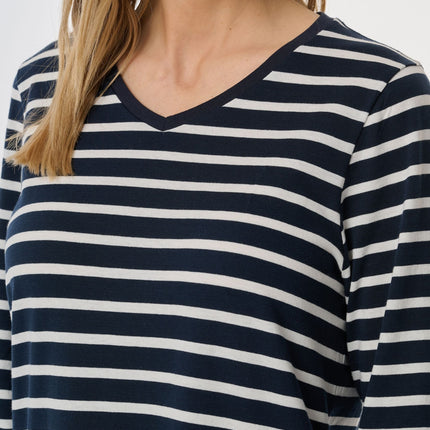 Schiesser slaapkleedje casual essentials midnight blue dames 181745-804 Schiesser robe de nuit casual essentials midnight blue femmes
