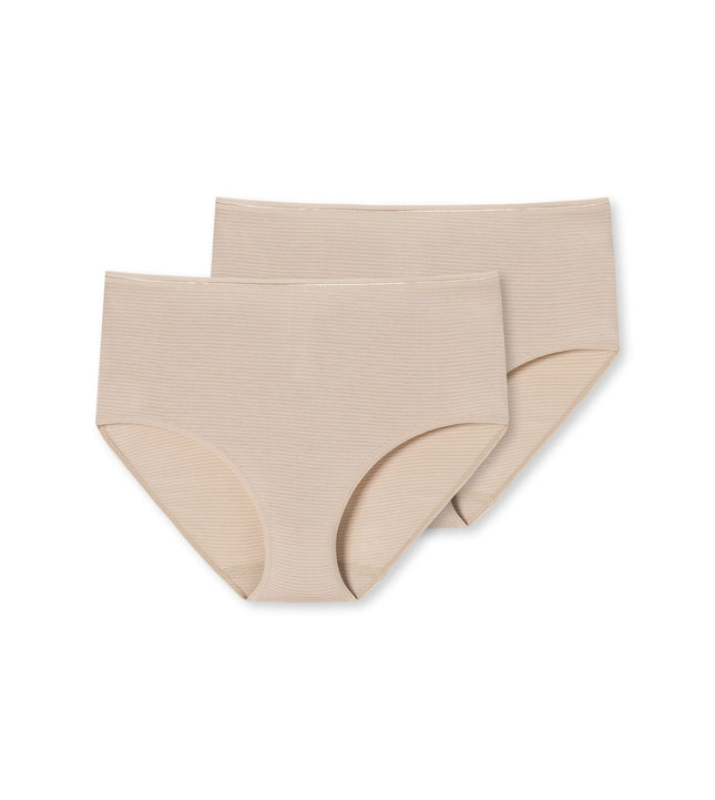 Schiesser slip 2 pack modal essentials midi panties sand dames 162893-410 Schiesser slip lot de 2 modal essentials midi panties sand femmes