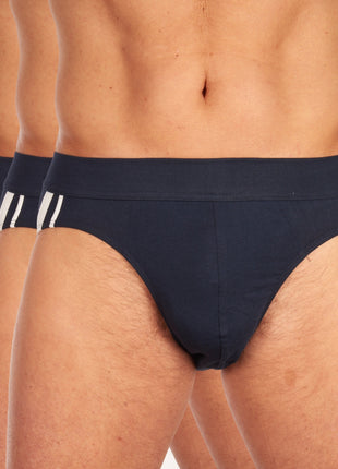 Schiesser slip 3 pack 95/5 organic cotton rio briefs dark blue heren 173815-803 Schiesser slip lot de 3 95/5 organic cotton rio briefs dark blue hommes
