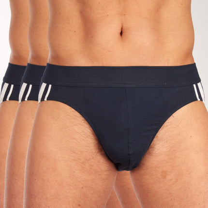 Schiesser slip 3 pack 95/5 organic cotton rio briefs dark blue heren 173815-803 Schiesser slip lot de 3 95/5 organic cotton rio briefs dark blue hommes
