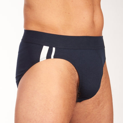 Schiesser slip 3 pack 95/5 organic cotton rio briefs dark blue heren 173815-803 Schiesser slip lot de 3 95/5 organic cotton rio briefs dark blue hommes
