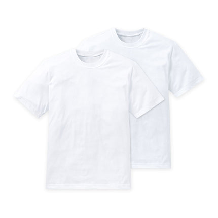 Schiesser t-shirt ronde hals 2 pack essentials american shirts white heren 008150-100 Schiesser t-shirt col rond lot de 2 essentials american shirts white hommes