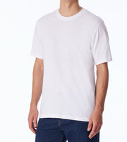 Schiesser t-shirt col rond lot de 2 essentials american shirts white hommes