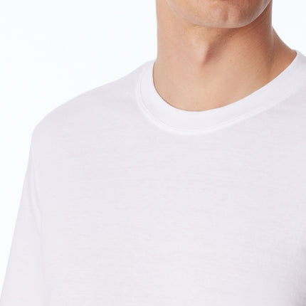 Schiesser t-shirt ronde hals 2 pack essentials american shirts white heren 008150-100 Schiesser t-shirt col rond lot de 2 essentials american shirts white hommes