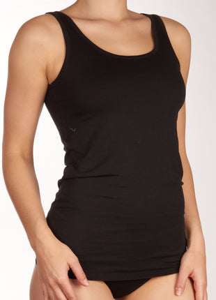 Schiesser topje 2 pack uncover tank tops black dames 173955-000 Schiesser caracos lot de 2 uncover tank tops black femmes
