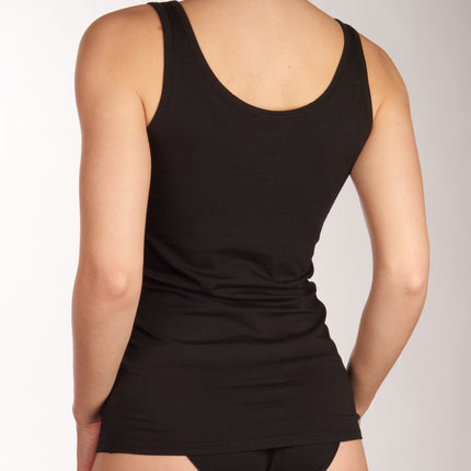 Schiesser topje 2 pack uncover tank tops black dames 173955-000 Schiesser caracos lot de 2 uncover tank tops black femmes
