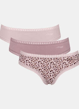 Sloggi 3 hipsters Go Crush rose dames