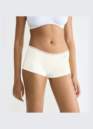 Sloggi short Go Crush short silk white dames