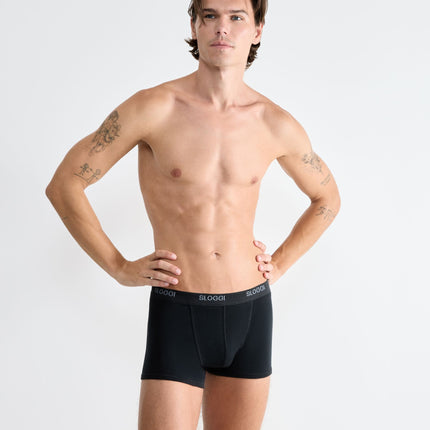 Sloggi short basic black heren 10004753-0004 Sloggi boxer basic black hommes