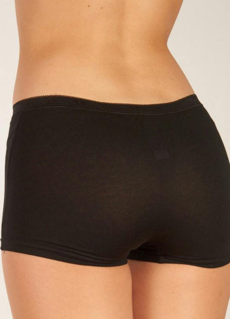 Sloggi short basic+ cotton black dames 10189218-0004 Sloggi shorty basic+ cotton black femmes