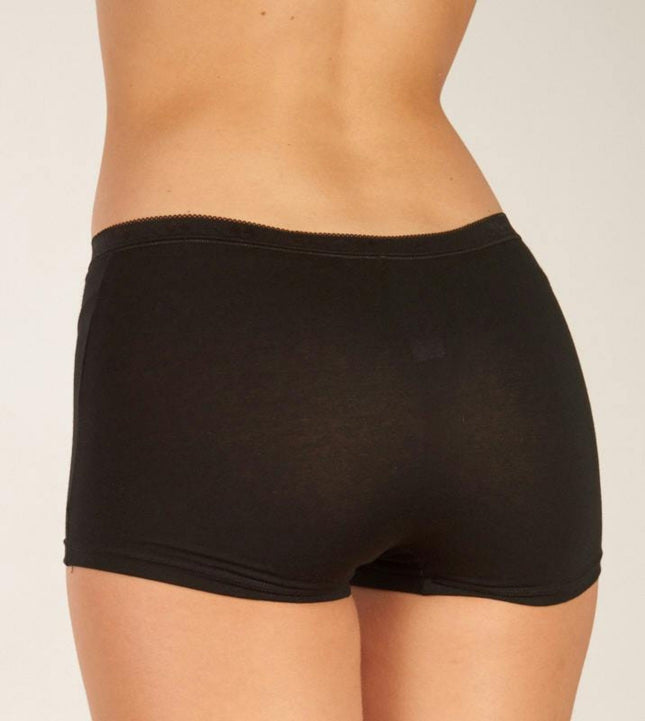 Sloggi short basic+ cotton black dames 10189218-0004 Sloggi shorty basic+ cotton black femmes
