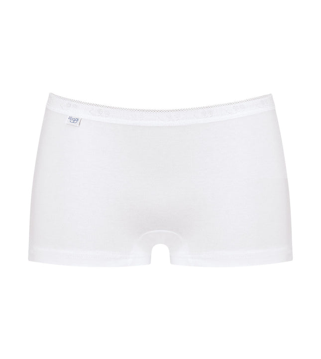 Sloggi short basic+ cotton white dames 10189218-0003 Sloggi shorty basic+ cotton white femmes