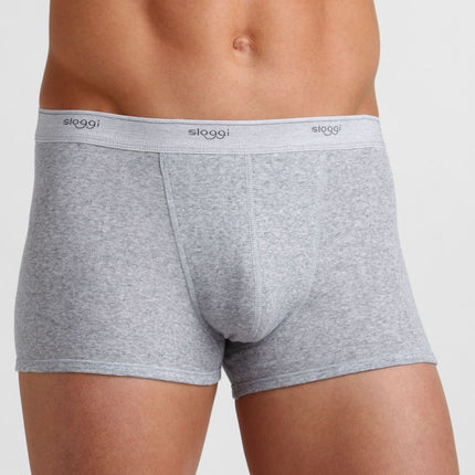 Sloggi short basic grey heren 10004753-0034 Sloggi boxer basic grey hommes