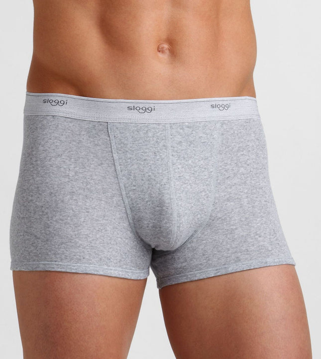 Sloggi short basic grey heren 10004753-0034 Sloggi boxer basic grey hommes